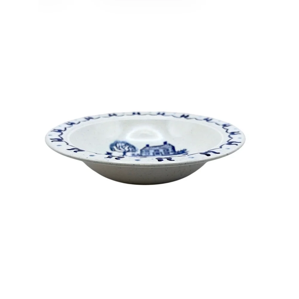 METLOX POPPYTRAIL Homestead Provincial Blue Round Serving Bowl 10